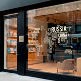 Wall Stickers: Typographic world map 12