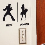 Wall Stickers: Elvis Marylin bathroom signage 2