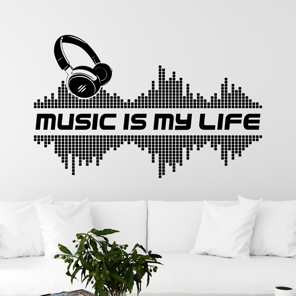 Wall Stickers: Music is my life
