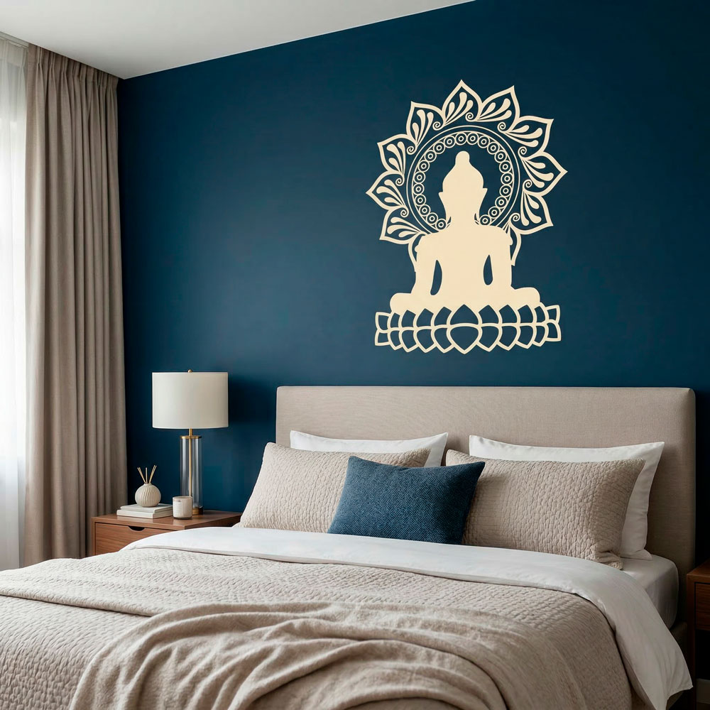 Wall Stickers: Buddha and lotus flower
