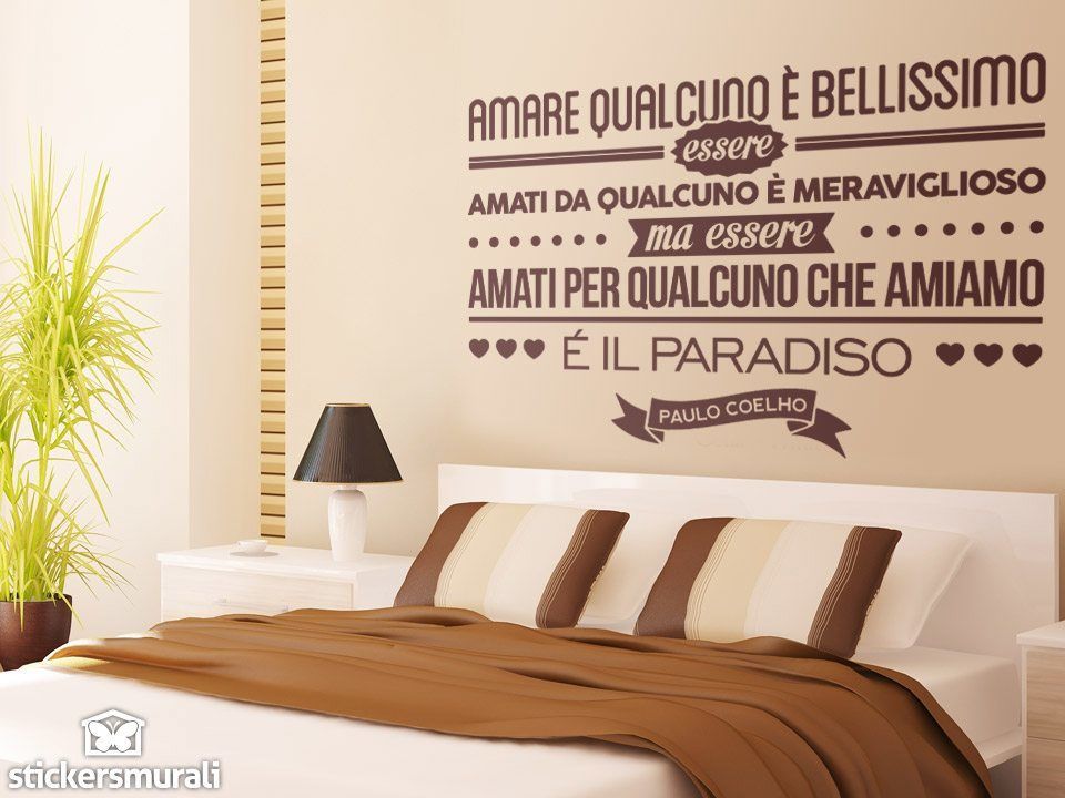 Wall Stickers: Amare qualcuno é bellissimo... Paulo Coelho