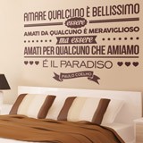 Wall Stickers: Amare qualcuno é bellissimo... Paulo Coelho 2