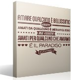 Wall Stickers: Amare qualcuno é bellissimo... Paulo Coelho 3