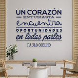 Wall Stickers: Un corazón entusiasta... Paulo Coelho 2