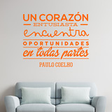 Wall Stickers: Un corazón entusiasta... Paulo Coelho 4