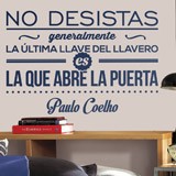 Wall Stickers: No desistas - Paulo Coelho 2
