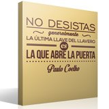 Wall Stickers: No desistas - Paulo Coelho 3