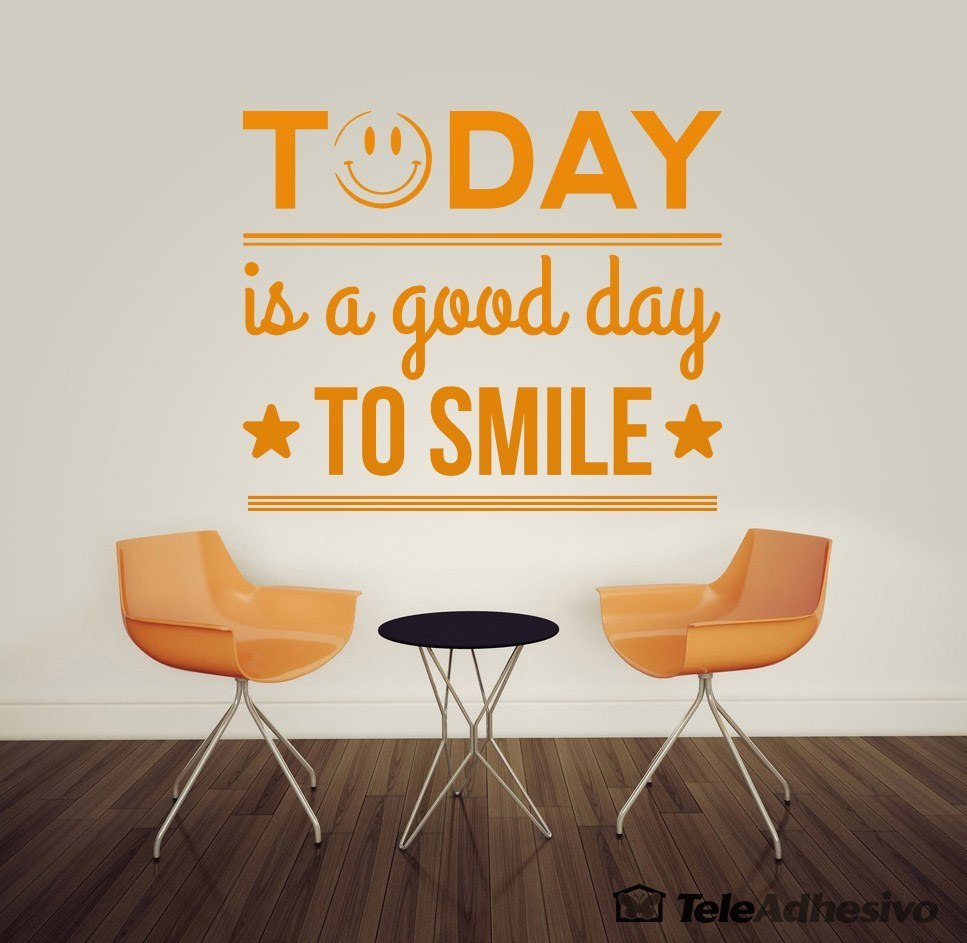 Wall Stickers: Today is a good day to smile