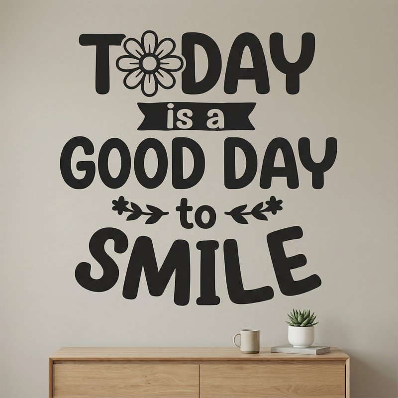 Wall Stickers: Today is a good day to smile