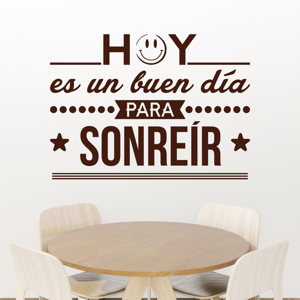 Wall Stickers: Hoy es un buen día para sonreír