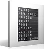 Wall Stickers: Airport cities panel 4