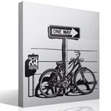 Wall Stickers: Bicyclette on traffic sign 