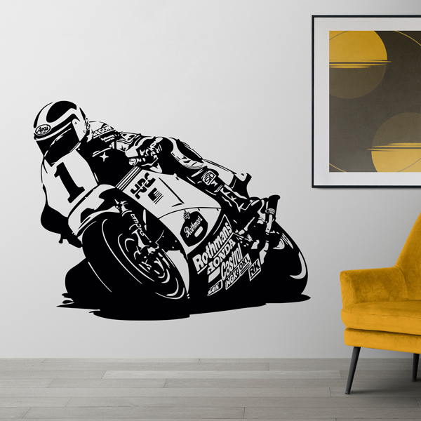 Wall Stickers: Racing Motorcycle