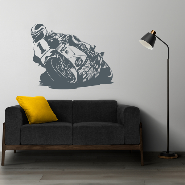 Wall Stickers: Racing Motorcycle