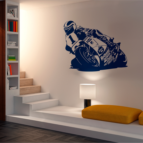 Wall Stickers: Racing Motorcycle