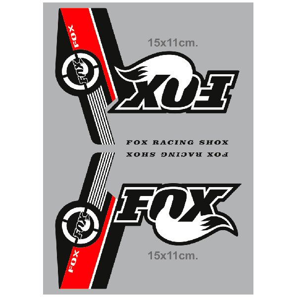 Car & Motorbike Stickers: Set Fox Racing Shox forks Mountain Bike