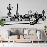 Wall Stickers: Romantic scene in Paris 2