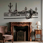 Wall Stickers: Romantic scene in Paris 5