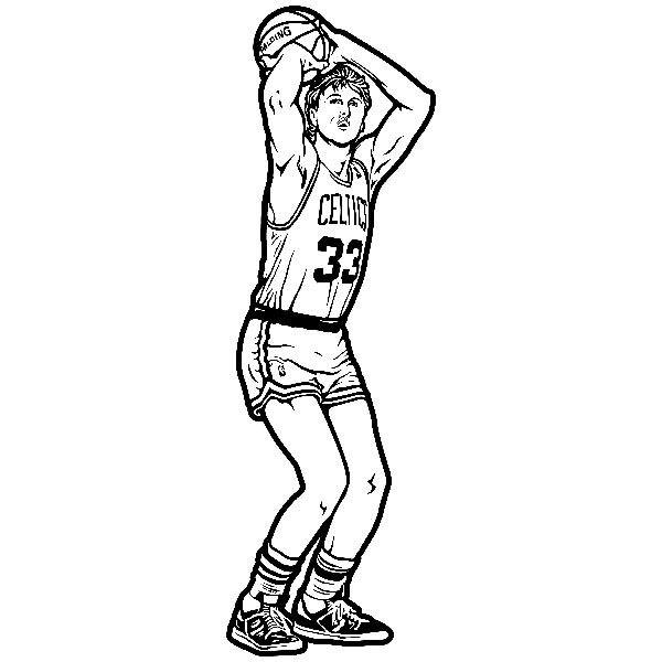 Larry Bird Coloring Page