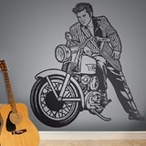 Wall Stickers: Elvis Presley and motorcycle 2