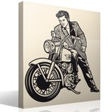 Wall Stickers: Elvis Presley and motorcycle 3