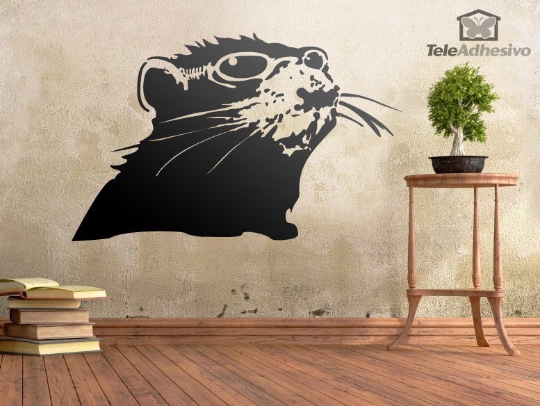 Wall Stickers: Bansky rat