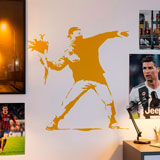 Wall Stickers: Banksy Flower Throwing Protest 14