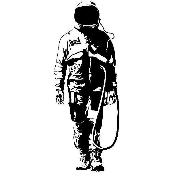 Wall Stickers: Banksy Graffiti Astronaut