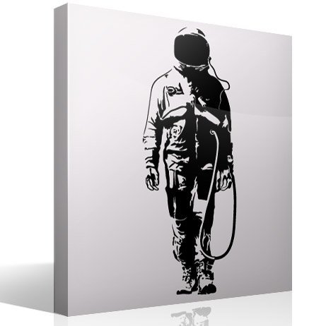 Wall Stickers: Banksy Graffiti Astronaut