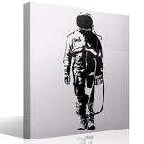 Wall Stickers: Banksy Graffiti Astronaut 3