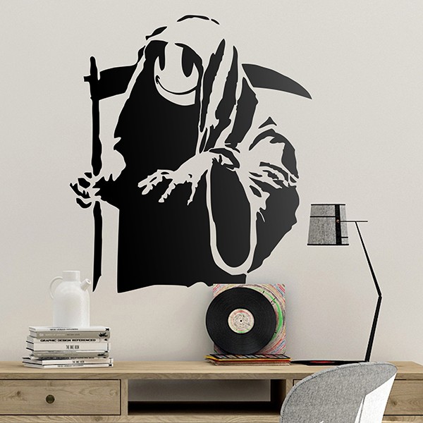 Wall Stickers: Happy death, Banksy