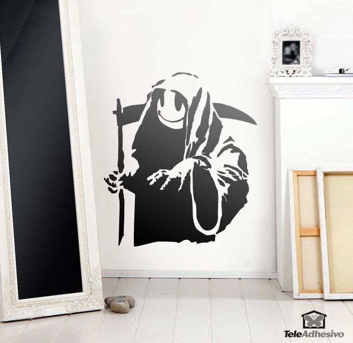 Wall Stickers: Happy death, Banksy