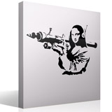 Wall Stickers: La Gioconda with a rocket launcher - Banksy 3