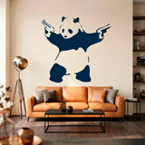 Wall Stickers: Banksy Panda armed 6
