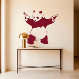Wall Stickers: Banksy Panda armed 8