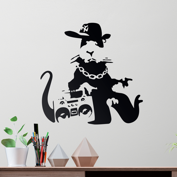 Wall Stickers: Banksy NYC Gangster Rat