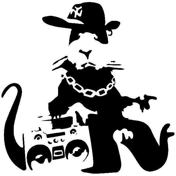 Wall Stickers: Banksy NYC Gangster Rat