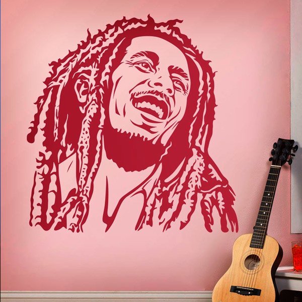 Wall Stickers: Bob Marley smile