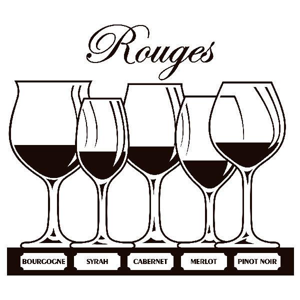 Wall Stickers: Types of red wine