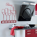 Wall Stickers: white wine glasses 2