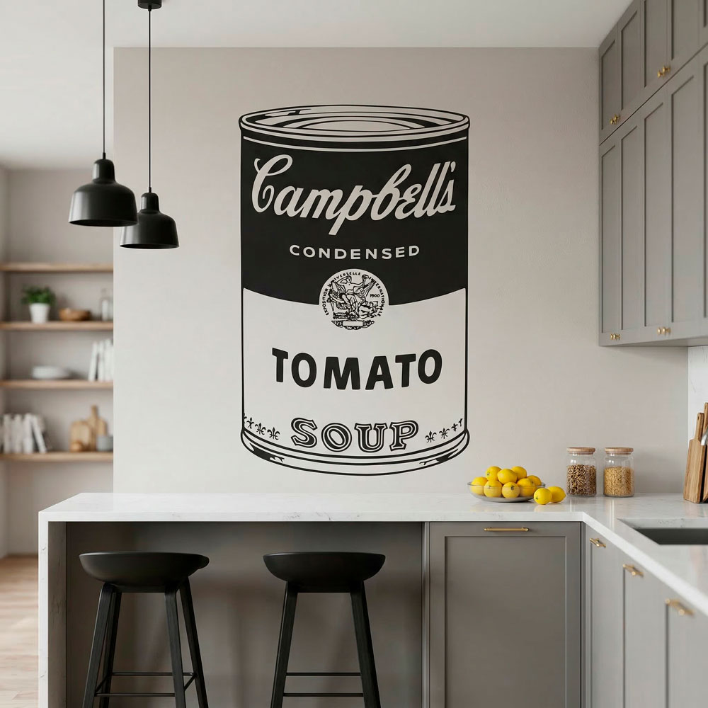 Wall Stickers: Andy Warhol Campbell