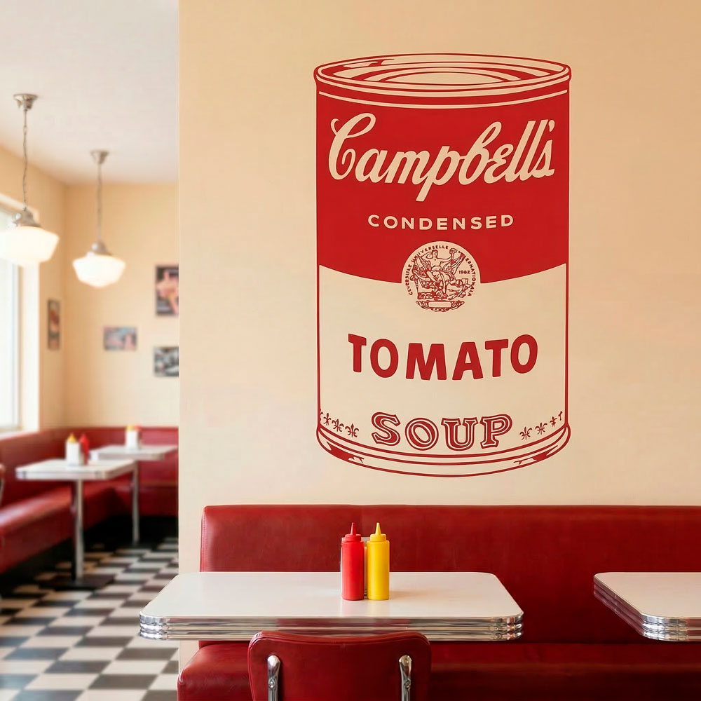 Wall Stickers: Andy Warhol Campbell