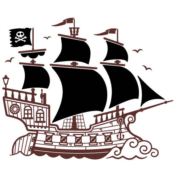 Stickers for Kids: Great Pirate Ship