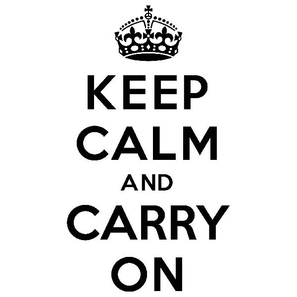 Wall Stickers: Keep Calm And Carry On