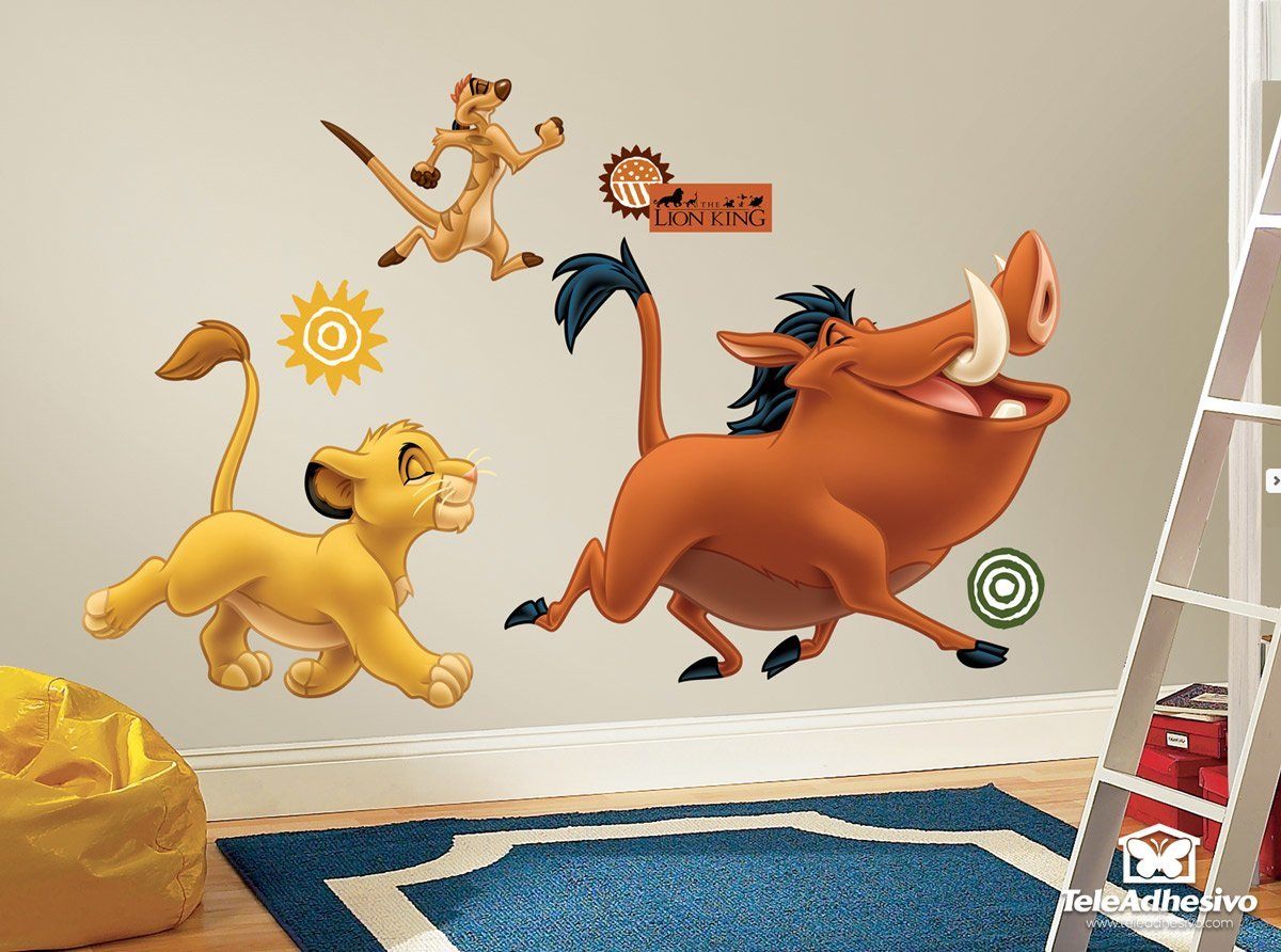 Stickers for Kids: Simba, Timon and Pumba