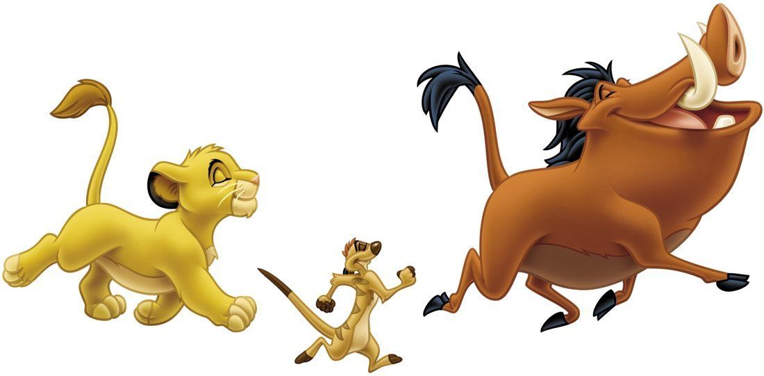 Stickers for Kids: Simba, Timon and Pumba