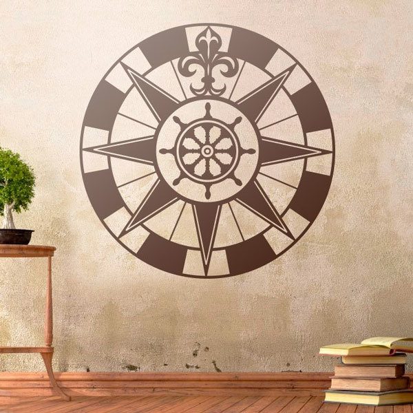 Wall Stickers: Compass rose