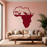 Wall Stickers: Africa silhouette skyline animals 8