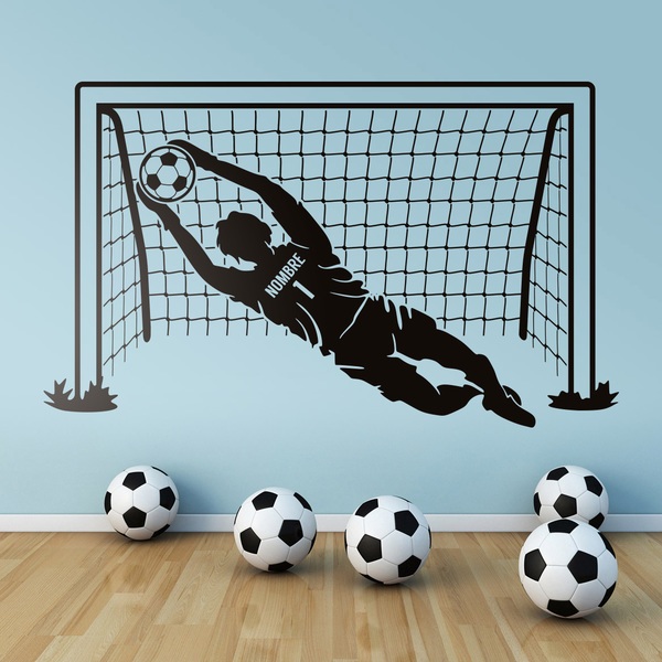 Stickers for Kids: Soccer goalkeeper personalized