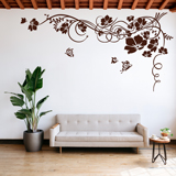 Wall Stickers: Floral with butterflies 2